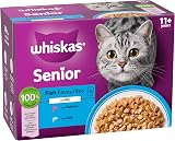 Whiskas Senior 11+ Wet Cat Food in Jelly 12x85g Fish Favourites Pack of 4 view 2