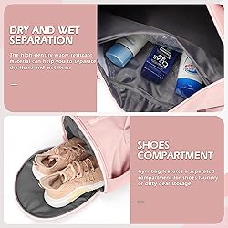 Gym Bag for Women,Sports Bag with Shoes Compartment