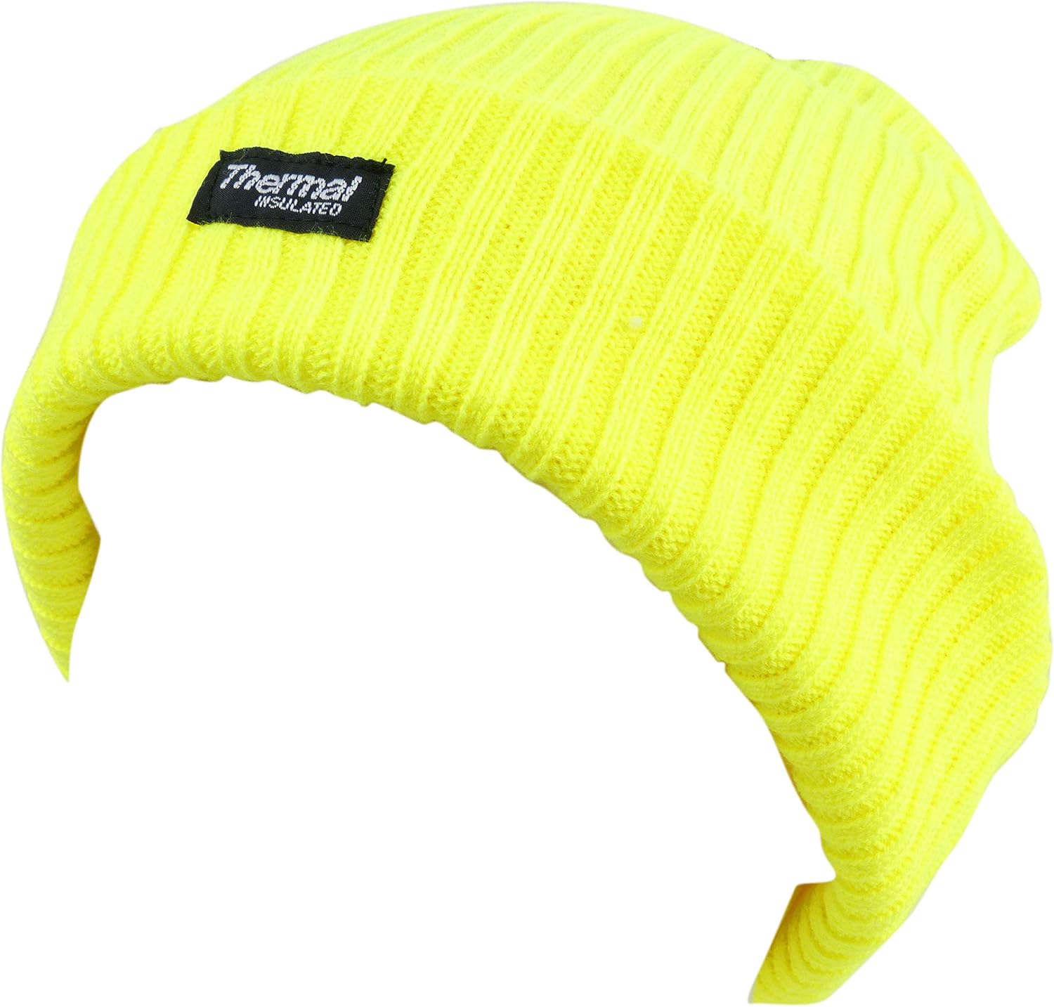 bright yellow beanie hat