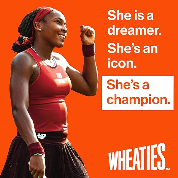 WHEATIES BREAKFAST CEREAL, BREAKFAST OF CHAMPIONS, 100% WHOLE WHEAT FLAKES, 15.6 OZ