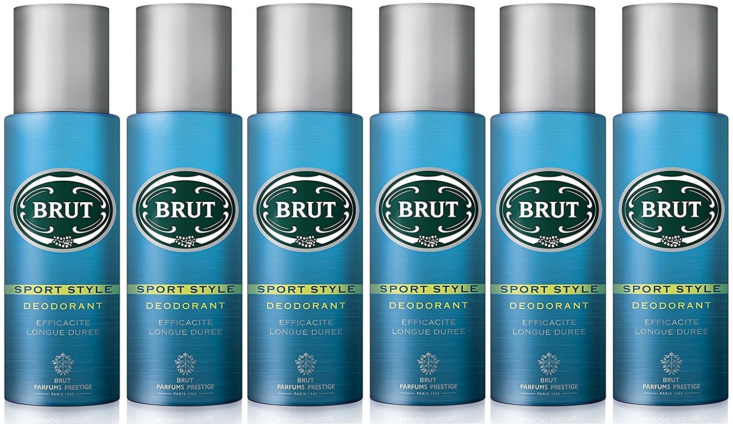 Brut Sport Style Deodorant Spray 200ml (Pack of 6) – Long Lasting Fresh Fragrance Men’s Aerosol Deodorant