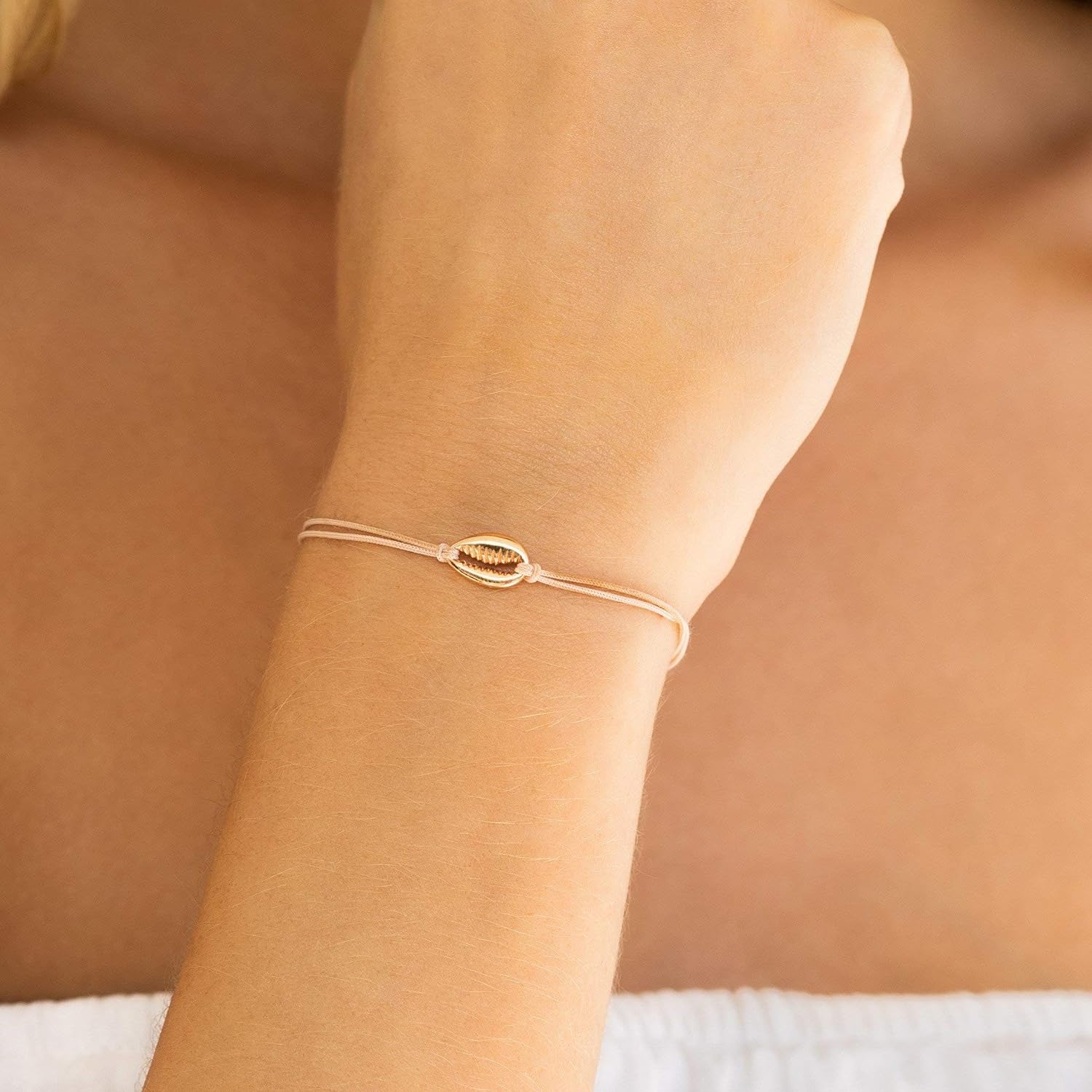 Kauri Muschel Rosegold Armband Stretch Armbander Handmade Produkte Livemillennium Com 