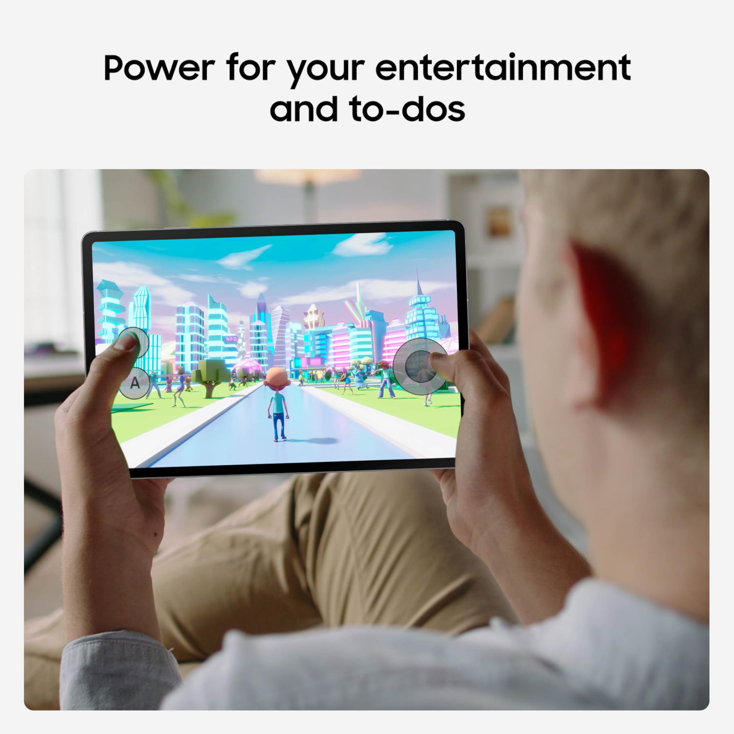 SAMSUNG Galaxy Tab S10 FE+ 13.1” 256GB WiFi Android Tablet, Large Display, Long Battery Life, Exynos 1580 Processor, IP68, Water-Resistant, 90 Hz Refresh, S Pen for Note-Taking, US Version, Gray