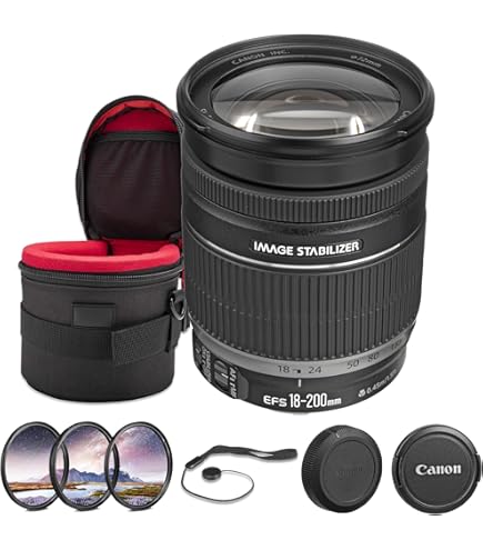 Amazon.com : Canon EF-S 18-200mm f/3.5-5.6 is Standard Zoom Lens