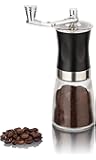 Manual Coffee Grinder with Ceramic Grinding Mechanism, Glass, Can Be Continuously Adjusted Manual Coffee Grinder