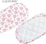GLLQUEN BABY 4Pack Moses Basket Fitted Sheets 81x41 cm Microfiber view 3