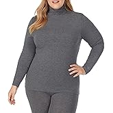 Cuddl Duds Women's Softwear with Stretch Long Sleeve Turtle Neck Top