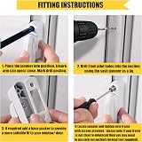 HomeSecure x2 Sash Jammers for uPVC Windows & Doors White view 4