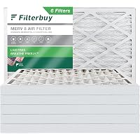 Filterbuy Filtro Aria MERV 8 Dust Defense - Confezione Da 2 Pezzi - 14x24x1 Cm - Ricambio Per Forno E AC - Prodotto USA