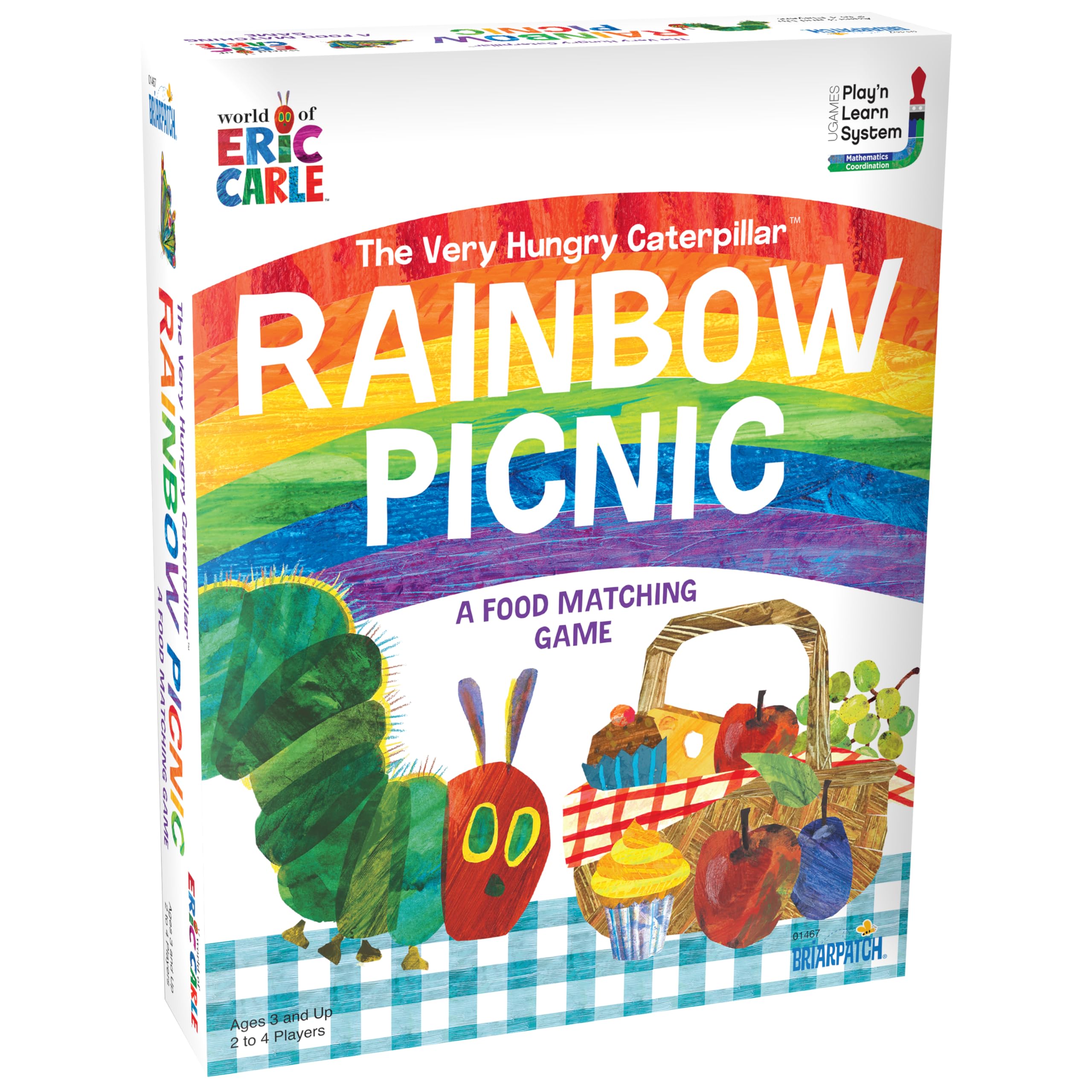 Briarpatch, The Very Hungry Caterpillar Rainbow Picnic Game, Based On Board Books by Eric Carle, Preschool Learning for Kids