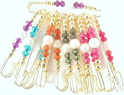 Amazon Com Sarvam Decorative Safety Pins Saree Pins Brooch One