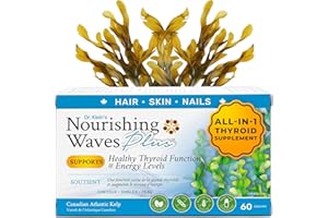 Nourishing Waves Plus - Hair, Skin, and Nails Vitamins for Men & Women with Biotin, Vitamin B6, Magnesium Bisglycinate, & Vit