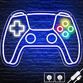 Ethereal Lomoer Gamer Neon Sign, Gamepad Shaped LED Sign for Room Decor, Gaming Boys Wall USB Powered Gifts Teens, Boys, Kids