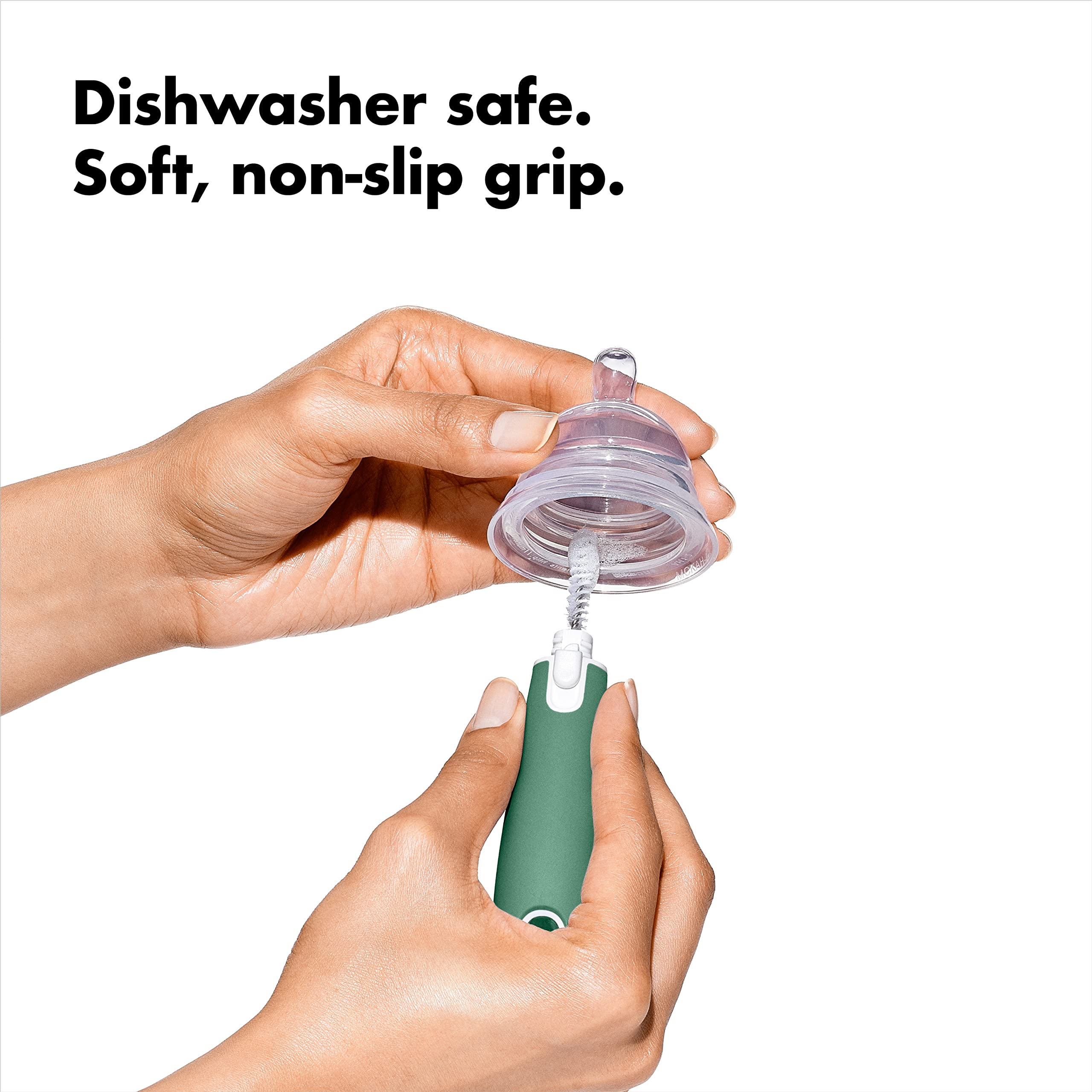 OXO Tot Bottle Brush with Nipple Cleaner and Stand - Sage