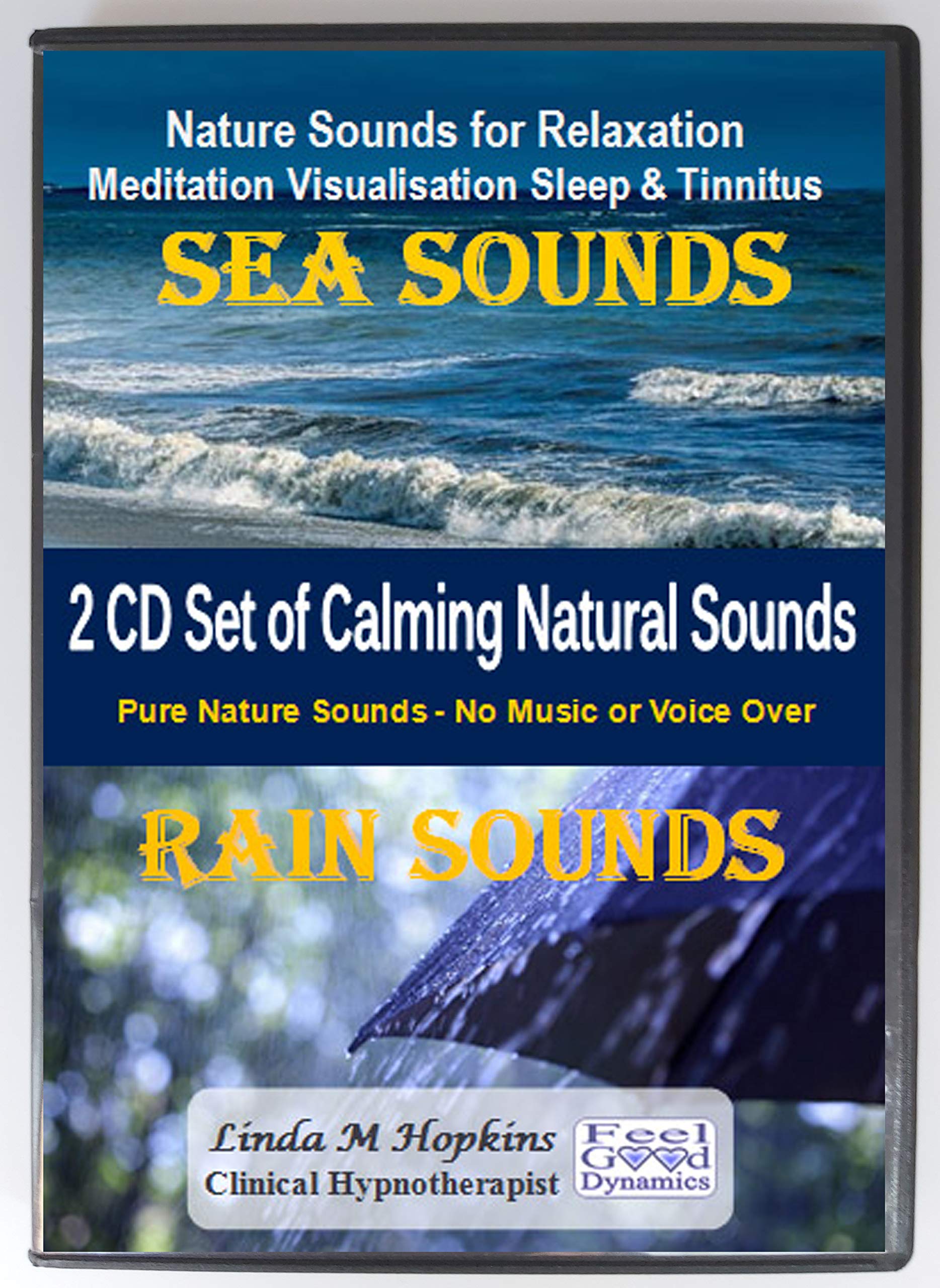 Sea Sounds & Rain Sounds CD Box Set - Nature Sounds CD For Relaxation Meditation Sleep & Tinnitus
