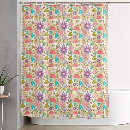 Amazon Com Florida Flamingo Pink Camo Luxurious Bathroom Shower
