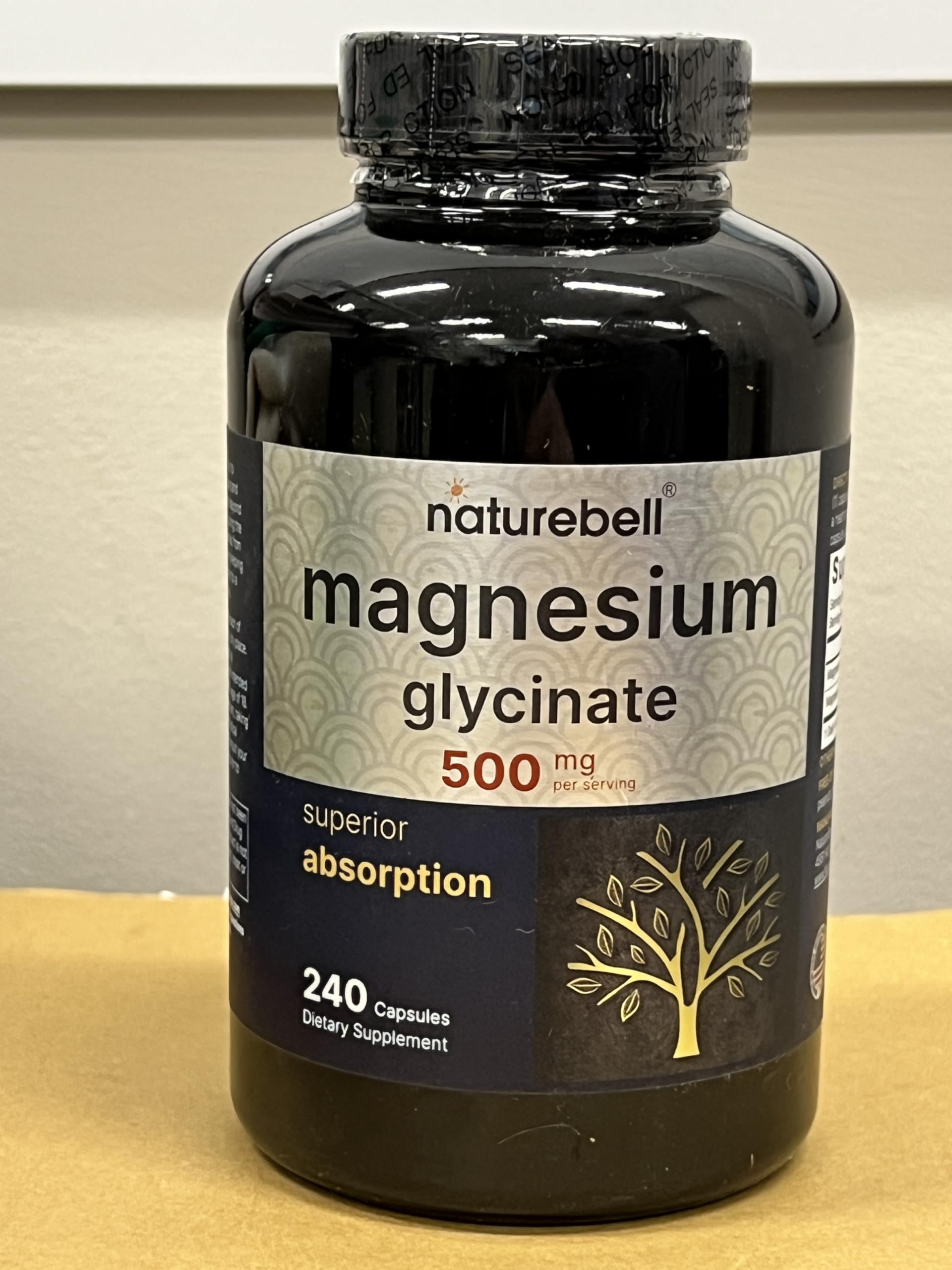 Pure Magnesium Glycinate 500mg with Fat Soluble Vitamin C, 480 Veggie Capsules (2 Pack) | Supplement for Muscle, Enzyme, & Heart Support* – 100% Chelated & Purified – Non-GMO, Filler Free