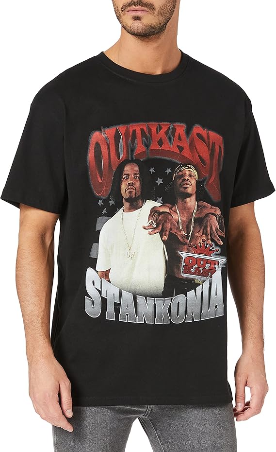 Mister Tee Men's Outkast Stankonia Oversize Tee T-Shirt : Amazon.co.uk: Clothing