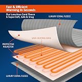 Warmer Electric Heated Throw Blanket Extra Large 200 x 130 cm Digital Controller view 4