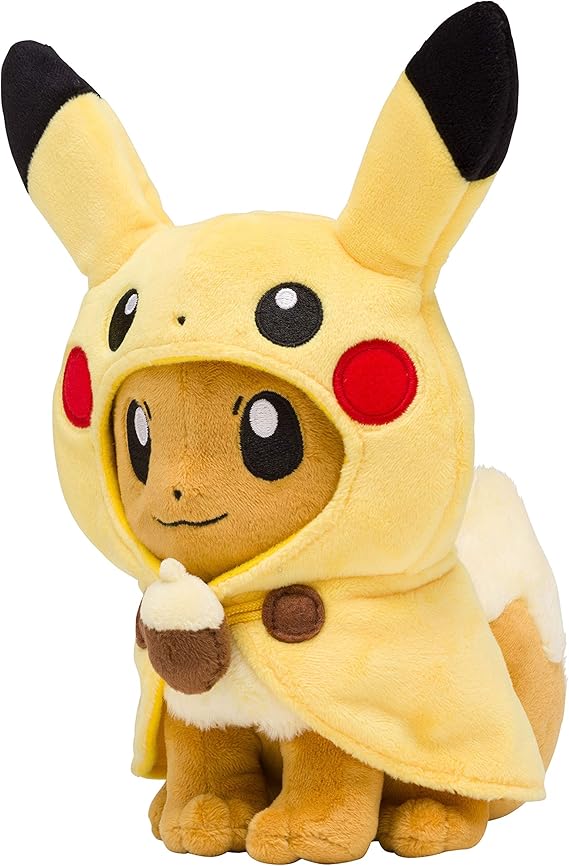 Amazon ポケモン Pokemon ポケモンセンターオリジナル ぬいぐるみ ピカチュウポンチョのイーブイ ぬいぐるみ おもちゃ