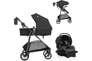 Evenflo Omni Signature Travel System with LiteMax Infant Car Seat - Porto Black
