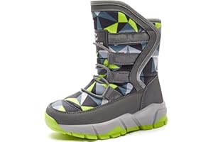 GUBARUN Boys Snow Boots Winter Waterproof Slip Resistant Cold Weather Shoes (Toddler/Little Kid/Big Kid)