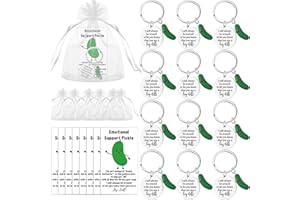 ECATION 12 Sets Positive Keychain Christmas Emotional Support Employee Appreciation Gift for Coworker Office Team Staff