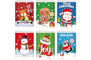 Sayglossy 120 Pcs Christmas Facial Tissues Christmas Travel Tissue Packs Pocket Tissues Travel Size Bulk in 3 Designs for Holiday Party Favors Supplies(Cute)