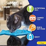 LICKIMAT Casper Fish-Shaped Cat Slow Feeder Turquoise view 4