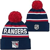Outerstuff NHL Youth Boys Jacquard Cuffed Pom Knit Hat - 3rd Jersey Logo