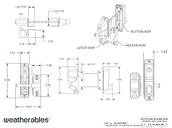 Weatherables Keystone 2-Sided Key-Lockable Gate