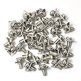 PZRT 40pcs M5x10 Terminal Block Screws with 12x12mm