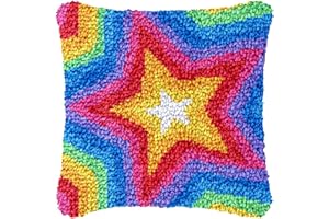 Puzamen Latch Hook Pillow Kits for Kids Adults Beginners