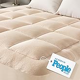 Ultra Soft Twin XL Size Mattress Topper - Viscose Made from Bamboo Pillow Top Mattress Pad for Back Pain Relief - Naturally Cooling for Hot Sleepers, Beige