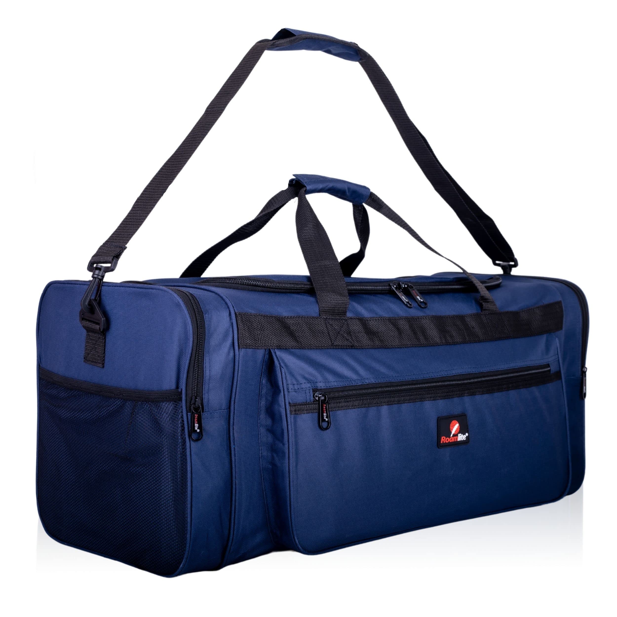 Roamlite Travel Duffle Holdalls - Weekend or Very Big Overnight Bag - Gym Sports Kit - 66x30x30 cm RL58N (Navy)