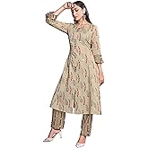 Elina fashion Indian Kurti for Womens With Pant | Cotton Printed Kurta Kurtis Dress For Women Tops