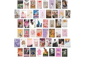 Quimom Taylor Music Swift Poster for Walls,Wall Art for Aesthetic Room Decor and Fans' Gifts: Swift Album Cover-Inspired Wall Collage Kit(Set of 50pc, 4 x 6 in) (colorful)