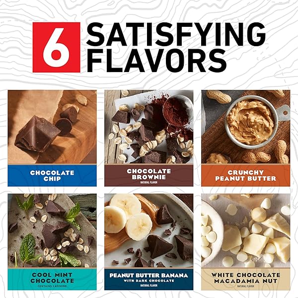 CLIF BAR – VARIETY PACK – 6 FLAVORS – MADE WITH ORGANIC OATS – ENERGY BARS – NON-GMO – PLANT BASED PROTEIN BARS (16 PACK)