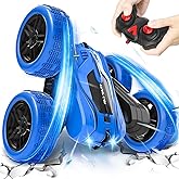 A ALPHA Remote Control Car, RC Stunt Car Double-Sided 360° Rotating 4WD 2.4GHz Kids Toys for Ages 5-7 8-13, Birthday Xmas Gift for Boys Girls Age 4 5 6 7 8 9 10+