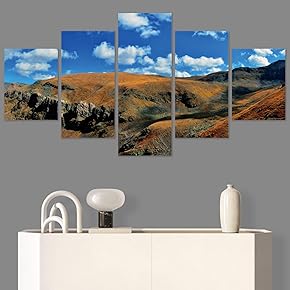 SIGNWIN 5 Panel Canvas Wall Art Modern Art...