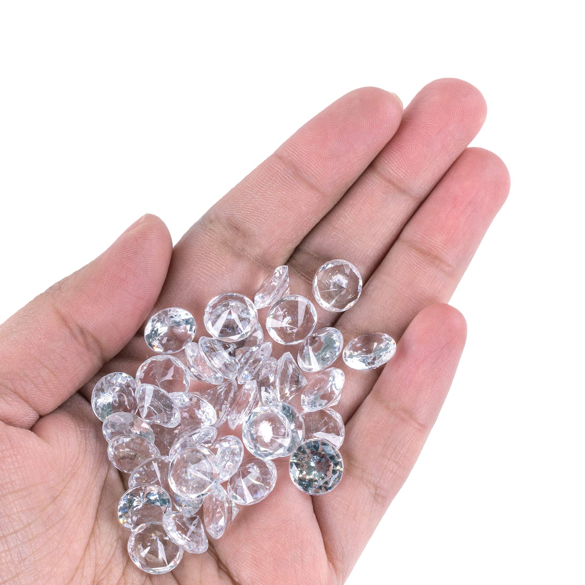 Super Z Outlet Diamond Table Confetti Party Toy Decorations for Weddings, Bridal Shower, Birthdays, Graduations, Home, and more. 800 COUNT, 4 Carat/8mm Jewels