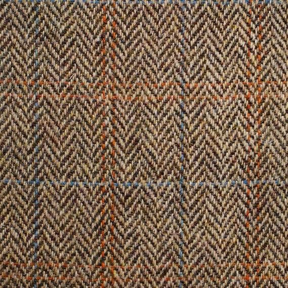 Loome Harris Tweed Fabric, Bracken Herringbone by the Metre Amazon.co