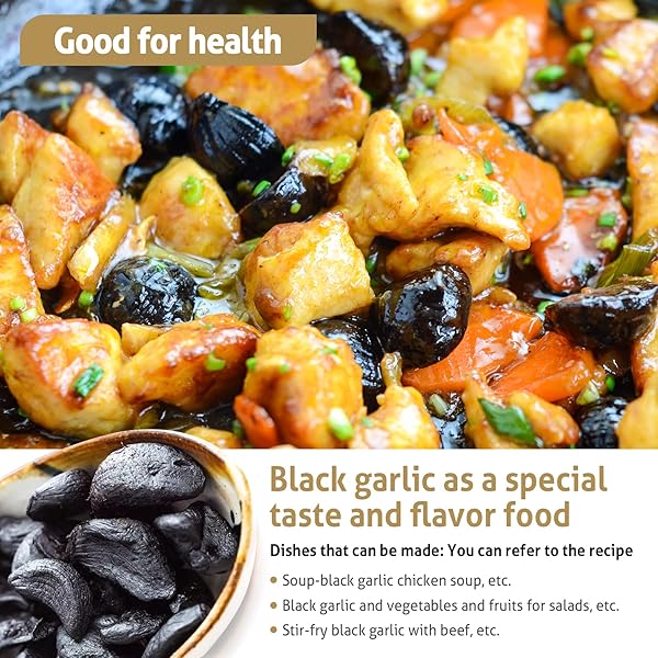 RIORAND BLACK GARLIC 908G / 2 POUNDS WHOLE PEELED BLACK GARLIC AGED FOR FULL 90 DAYS BLACK GARLIC JAR EQUAL TO 4LBS OF WHOLE BLACK GARLIC (908G / 2 POUND)