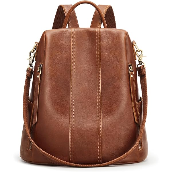 Amazon.com: BOYATU Genuine Leather Backpack Purse for Women  display picture 2
