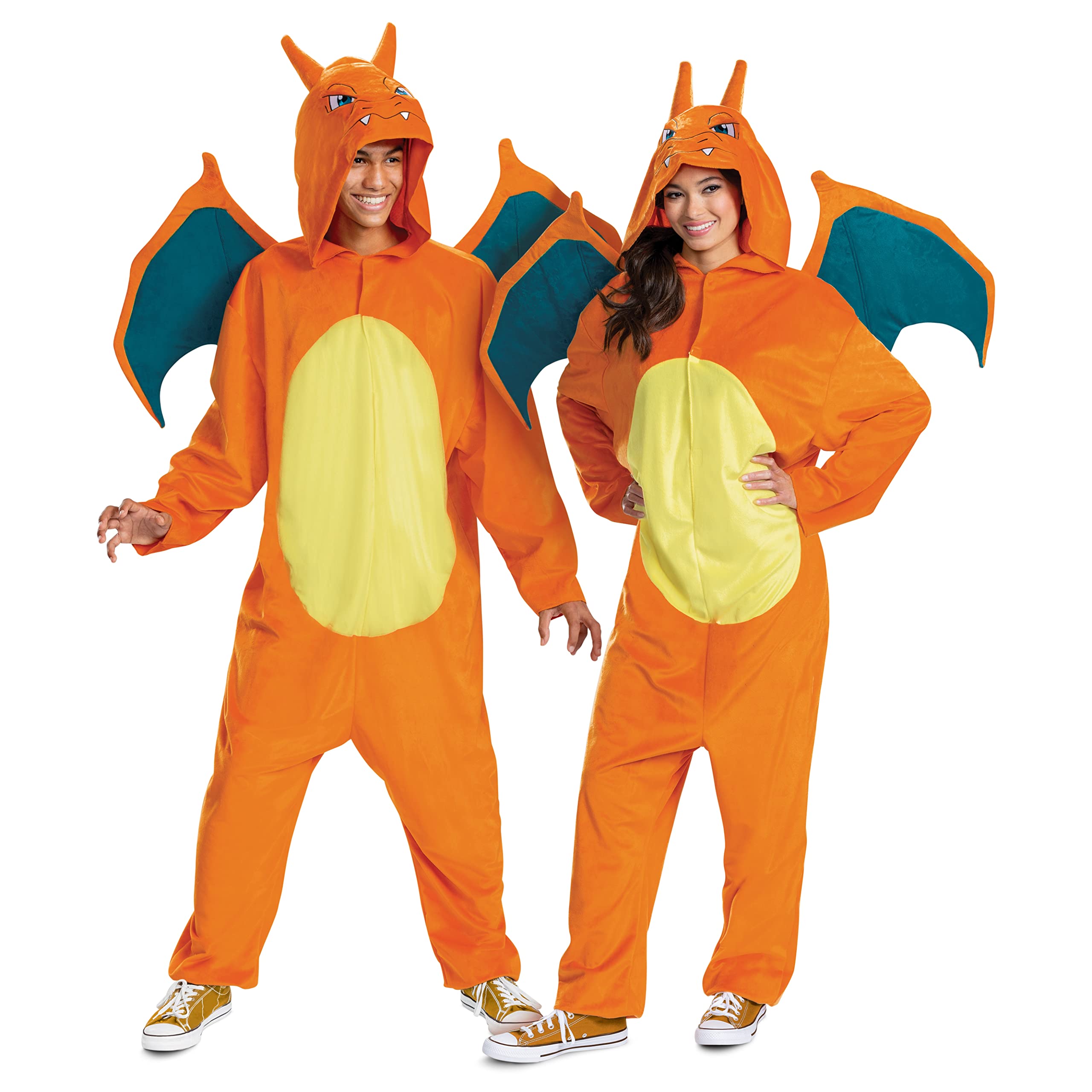 Photo 1 of (XXL) (BAGGED) Disguise unisex adult Charizard for Adults, Deluxe Official Pokemon Halloween Sized Costumes, As Shown, Size Extra Large 50-52 US