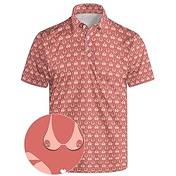 Xdceu Golf Polos for Men - Funny Golf Shirts Print