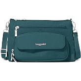 Baggallini Original Everyday 11x7.5 Crossbody Bags Rfid Protected Lightweight Nylon Zippered Travel Purse