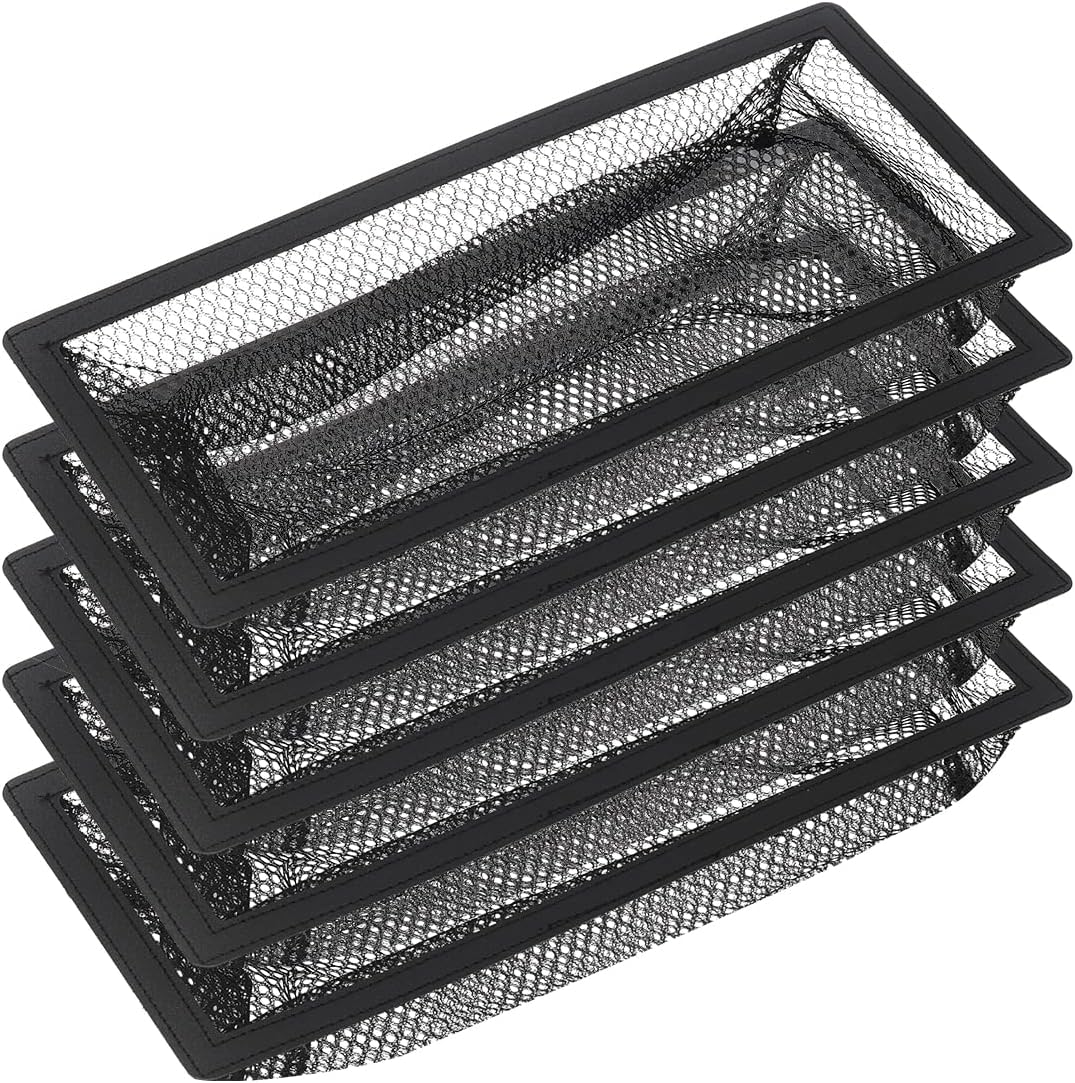 Registers, Grilles & Vents - Floor Register Cover Trap, Floor Air Vent Cover Screen for Home Air Vent Filters 5-Pack Floor Vent Mesh Filters Net Trap… (4 x 10 Inch)