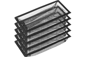 BYEWIRE Floor Register Cover Trap, Floor Air Vent Cover Screen for Home Air Vent Filters 5-Pack Floor Vent Mesh Filters Net Trap… (4 x 10 Inch)