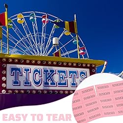 Kosiz 504 Sheets 25 Bid Raffle Ticket with